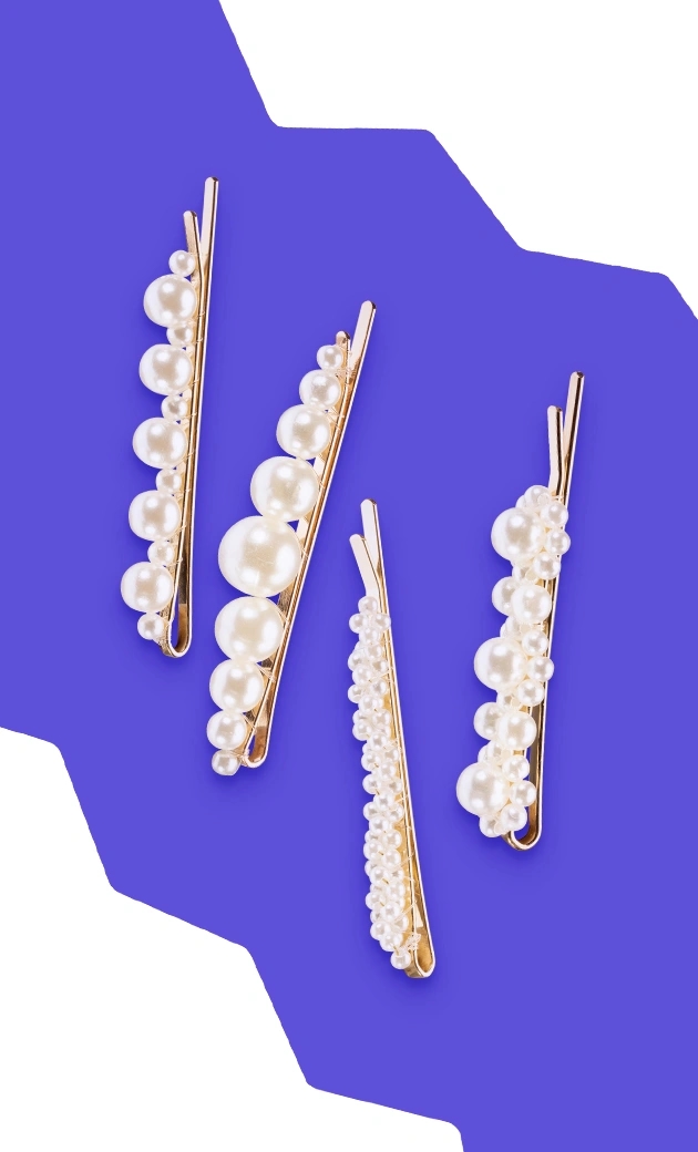 brushart hair accessories pearl hair pins